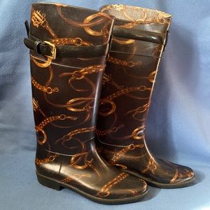 Used Ralph Lauren rain boots size 8 good condition